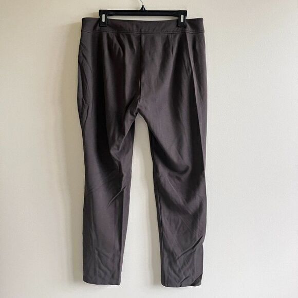 Eileen Fisher Dress Ankle Crop Pants Brown Tapered Pockets Womens Size‎ M Career - Picture 5 of 8